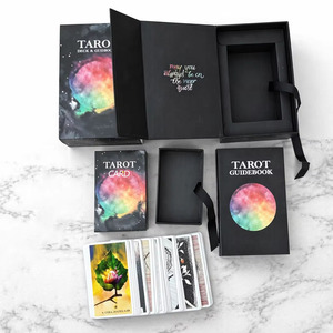 Impression personnalisée de vos propres cartes de tarot, jeu de cartes <span class=keywords><strong>oracle</strong></span> avec boîte magnétique et guide - Product Image 1