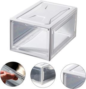 Large Clear Magnetic Stackable Drop Front Shoe Box - Product Image 2