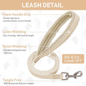 Set Harness Kucing Mewah Desain Khusus untuk Pelatihan, Kalung Anjing dengan Logo, Tali Kekang Anjing Model Step-in untuk Anak Anjing Ukuran Kecil dan Sedang - Product Image 6