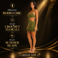 Robe Courte Tricotée pour Femme, Personnalisée OEM & ODM, Faite Main au Crochet, Sans Manches, Col Halter, Style Bohème, Été, en Acrylique, Robe Pull, Vestidos, Robe