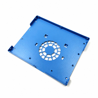 Boîtier métallique en aluminium sur mesure pour dissipation thermique, revêtement par pulvérisation de précision 0,1 mm / anodisation, pour instruments électroniques