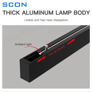 SCON Alumínio de alta qualidade 20W 40W LED luz linear levou luz linear alta baía 1.2m 1.5m