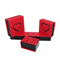 Scatola per Gioielli a Forma di Cuore Personalizzata di Alta Qualità, con Motivo in Rilievo, Finitura Opaca, in Cartone, Migliore Qualità di Fabbrica