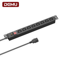 Server-Rack PDU Steckdosenleiste 8-fach IEC320 C13 10A Überlastschutzschalter für 19-Zoll-Netzwerkschrank OEM ODM CE