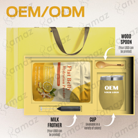 Bubuk Lemon Jahe Vegan Tanpa Gula Probiotik Prebiotik Superfood Hidrasi Perut Rata Label Pribadi OEM/ODM Amaz