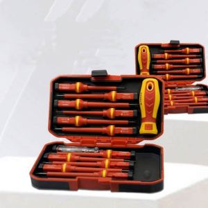 Electrician Repair Tools Kit 13pcs 1000V Changeable Insulated Multi-function <b>Screwdrivers</b> <b>Set</b> Magnetic Slotted <b>Bits</b> Portable - Product Image 2