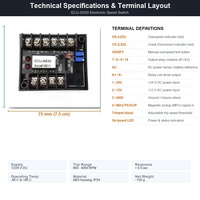 Panneau de commande électronique JIAKONG ECU-SS30 en plastique pour la protection de la vitesse des générateurs diesel/essence