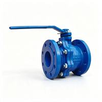 Vanne à boisseau sphérique à bride en fonte ductile DN100 PN16, à commande manuelle par levier, à passage plein, pour eau, OEM, 4 pouces, température moyenne, usage industriel