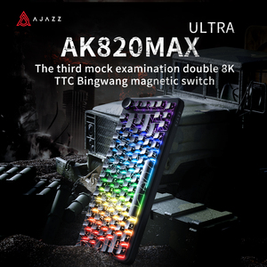 Ajazz ak820max 82 phím 3 chế độ chơi game không dây Bàn phím RGB cơ khí chơi Game bàn phím - Product Image 3