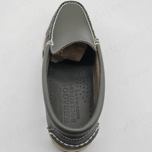 LXG, los zapatos de guisantes verdes salvia hechos a mano de ajuste relajado más vendidos, zapatos náuticos de suela de goma coloridos a la moda, populares en África HSW037 - Product Image 6