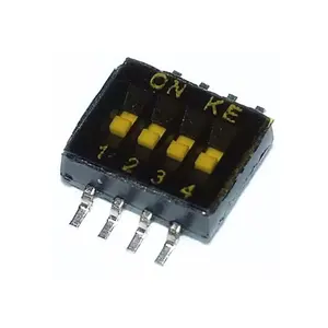 Yxs switch rotativo 4 em 1, tecnologia 4 em 1, 8 bits, 1.27mm