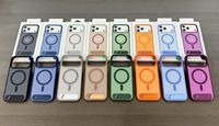 Coque de luxe givrée avec support de charge sans fil pour iPhone 18 17 16 Pro Max, antichoc, sensation peau, magnétique, avec boîte