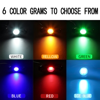 Lumière de roche ovale verte 12V étanche 9SMD, lumière LED décorative pour voiture, adaptée aux camions OVOVS et aux véhicules tout-terrain