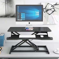 Table pliante de bureau debout Table élévatrice d'ordinateur pour ordinateur portable moniteur de bureau support surélevé traitement de flexion ANSI