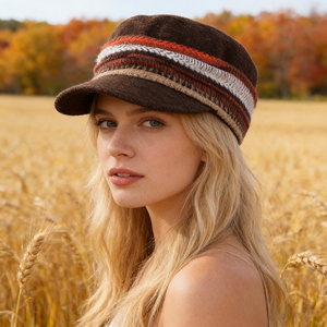 COHUY 2026 Sombrero <span class=keywords><strong>de</strong></span> Pescador Retro Estilo Maillard Multicolor, 100% Poliéster Transpirable, <span class=keywords><strong>para</strong></span> <span class=keywords><strong>Mujer</strong></span>, Otoño/Invierno, Viajes - Product Image 1