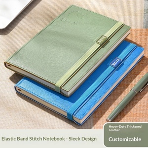 Set <span class=keywords><strong>de</strong></span> Regalo <span class=keywords><strong>de</strong></span> Cuaderno <span class=keywords><strong>de</strong></span> Tapa Dura con Textura <span class=keywords><strong>de</strong></span> Cuero A5 para Negocios, 100 Hojas, Logotipo Personalizable, Diario Sencillo y Portátil - Product Image 5