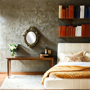 Nhà cổ điển trang trí hình bầu dục <span class=keywords><strong>PU</strong></span> khung tường gương trong Trung Quốc Thiết kế mới nhà phòng tắm gương - Product Image 3