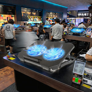 Pad di raffreddamento per Laptop in plastica con doppia ventola | Supporto di raffreddamento per Notebook regolabile per Laptop 12-16 pollici - Product Image 2