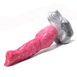 FAAK Remote Control Vibrator Animal Dog <b>Dildo</b> Vibrating Knot Penis With Sucker Silicon Color Large Anal Plug Sex Toys - Product Image 6