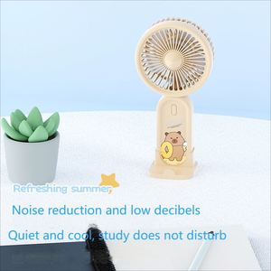 Mini Ventilador Portátil de Escritorio con Carga USB, Diseño de Dibujos Animados, con Cordón para Colgar - Product Image 4