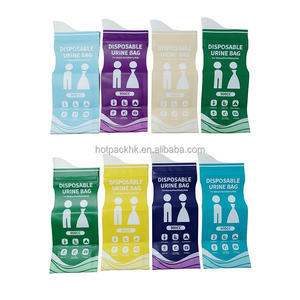 Pochette de collecte d'urine de 900 ml, jetable, en plastique LDPE, auto-scellante, sécurisée, OEM pour les soins médicaux à domicile, livraison DDP aux États-Unis - Product Image 1