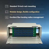Boîtier de distribution de fibres optiques 72 cœurs SC UPC, panneau de brassage ODF 19 pouces pour centre de données FTTH