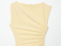 Robes longues d'été décontractées pour femmes, 4 coloris, plissées, sans manches, couleur unie, design asymétrique