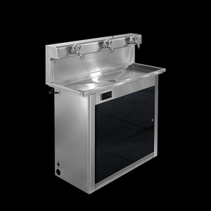 <b>Drinking</b> <b>Fountain</b> Hot Cold Floor Mounted Stainless Steel Electric School Use - Product Image 2