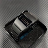 Montre Carrée Rétro Homme, Design de Niche Y2K, Millénaire Personnalisé, Affichage Numérique Électronique pour Hommes