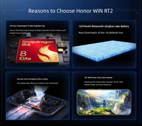 Smartphone Baru Original Honor WIN RT2 5G 6.89" 2K OLED 185Hz Snapdragon 8 Elite Gen 5 12070mAh Charger 90W Dual SIM Gaming Phone