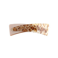 Barrettes à cheveux MiDairy 2024, nouvelle arrivée, double triangle, imprimé léopard, design géométrique en acétate, pour queue de cheval