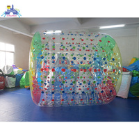 Cylindre gonflable transparent, boule d'eau humaine, boule flottante, roller aquatique, boule de zorbing aquatique, marche sur l'eau