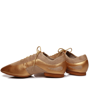 Chaussures de jazz à talon de 1 cm à prix d'usine, chaussures de <span class=keywords><strong>danse</strong></span> pour professeurs, salsa, bachata, merengue, <span class=keywords><strong>kizomba</strong></span>, <span class=keywords><strong>danse</strong></span> latine, unisexe, en cuir PU pour femmes - Product Image 2