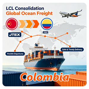 Service d'expédition de fret LCL, fret consolidé, marchandises diverses, de Chine vers la Colombie - Product Image 1