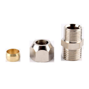 Raccords de compression PC8-01 8-02 4-01 10-02 pour conduites de cuivre, pièces de compresseur industriel pour la compression de tuyaux de dérivation - Product Image 2