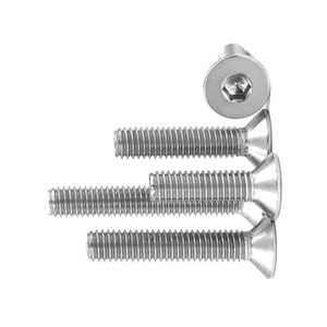 DIN7991 ASME M10 M12 M14 M16 M18 M20 1/4 3/8 1/2 5/8 3/4 7/8 Hex Socket Flat <strong>Countersunk</strong> <strong>Head</strong> Cap Machine <strong>Screws</strong> - Product Image 2