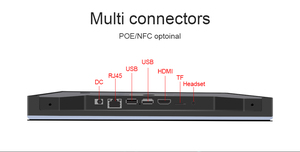 Tableta Poe Android todo en uno, 10 pulgadas, cómoda, para sala de reuniones, con barra de luz Led - Product Image 6