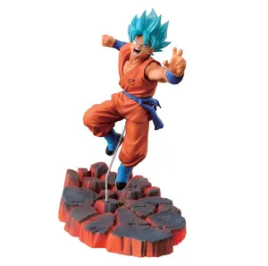 DBZ سوبر سايان غوكو مقابل فريزا فريزر DBS غوكو فيجوراس فريزا جوكو شكل العمل PVC دراغون بول مربع اللون اليابان 20 بطاقة الائتمان