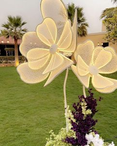 LANJO - Tira de Luces LED Románticas, Elegantes y Modernas de Acero Inoxidable con Forma de Flor de Peonía, Luces Decorativas para Bodas, Uso en Interiores y Exteriores - Product Image 3