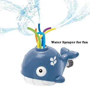 Directly Supplier New Arrivals Plastic Summer Pet Dog Toys Garden Sprinklers Automatic Watering Grass Lawn Toy For Kids