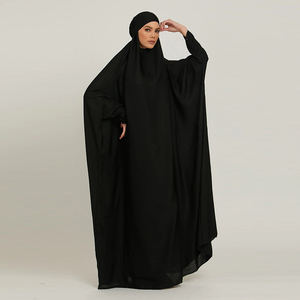 Лидер продаж, мусульманская одежда из Джерси, женское мусульманское Молитвенное платье с длинным рукавом, Дубай, химар, абайя с хиджабом, скромный хиджаб, хиджаб, абайя - Product Image 5