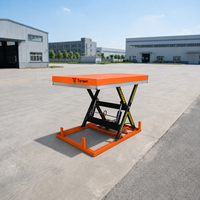 Table élévatrice hydraulique robuste de 4000 kg, plateforme à ciseaux fixe pour usine et entrepôt