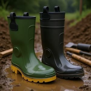 Botas de Seguridad de PVC Verde Ttake Tronchetto Talla 48 Para Sole - Product Image 3