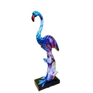 Figurine sculptée artistique en résine époxy Flamingo Graffiti, Art populaire moderne européen et américain, pour la maison, l'entrée et le bureau - Product Image 5