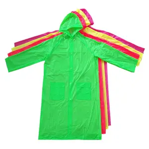 Disposable PE Poncho Economical Easy To Carry Raincoat