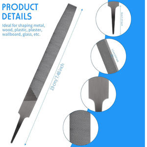 Herramientas manuales de alta calidad con alto contenido de carbono, acero inoxidable, Lima manual de 8 pulgadas, escofina de pezuña rotativa de diamante con mango de plástico - Product Image 5