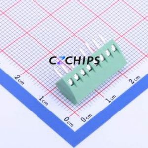 DB125-2.54-8P-GN-S Screw <b>Terminal</b> <b>Block</b> Through hole Component (THT),P=2.54mm Connector 1x8P 2.54mm Green Through Hole - Product Image 2