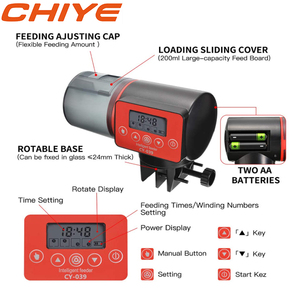 Vente chaude CY-039 Minuterie Distributeur affichage numérique automatique <span class=keywords><strong>fish</strong></span> <span class=keywords><strong>feeder</strong></span> pour réservoir de petits poissons - Product Image 3