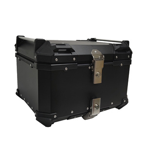 55L Motorcycle top Box Top Case High Quality Aluminum Customized Logo Sets Packing Luggage Electric motorcycle box