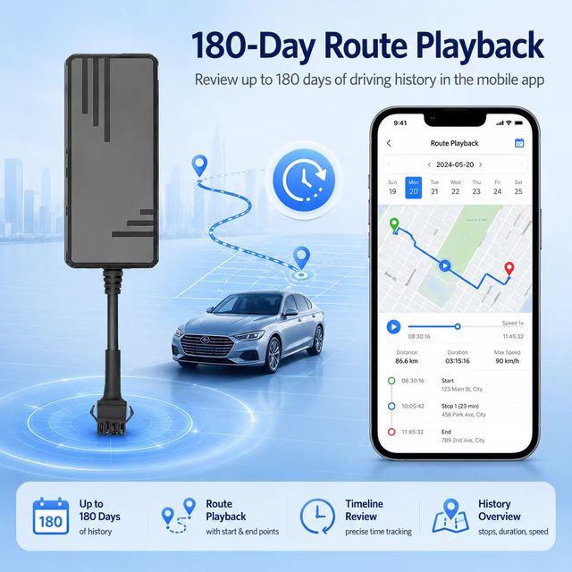 4G WiFi 2G LBS Mini Car GPS Tracker with Waterproof PC Real-time Tracking Via Android App 1 Year Warranty